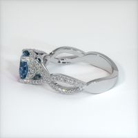 1.18 Ct. Sapphire Ring, 14K White Gold 4